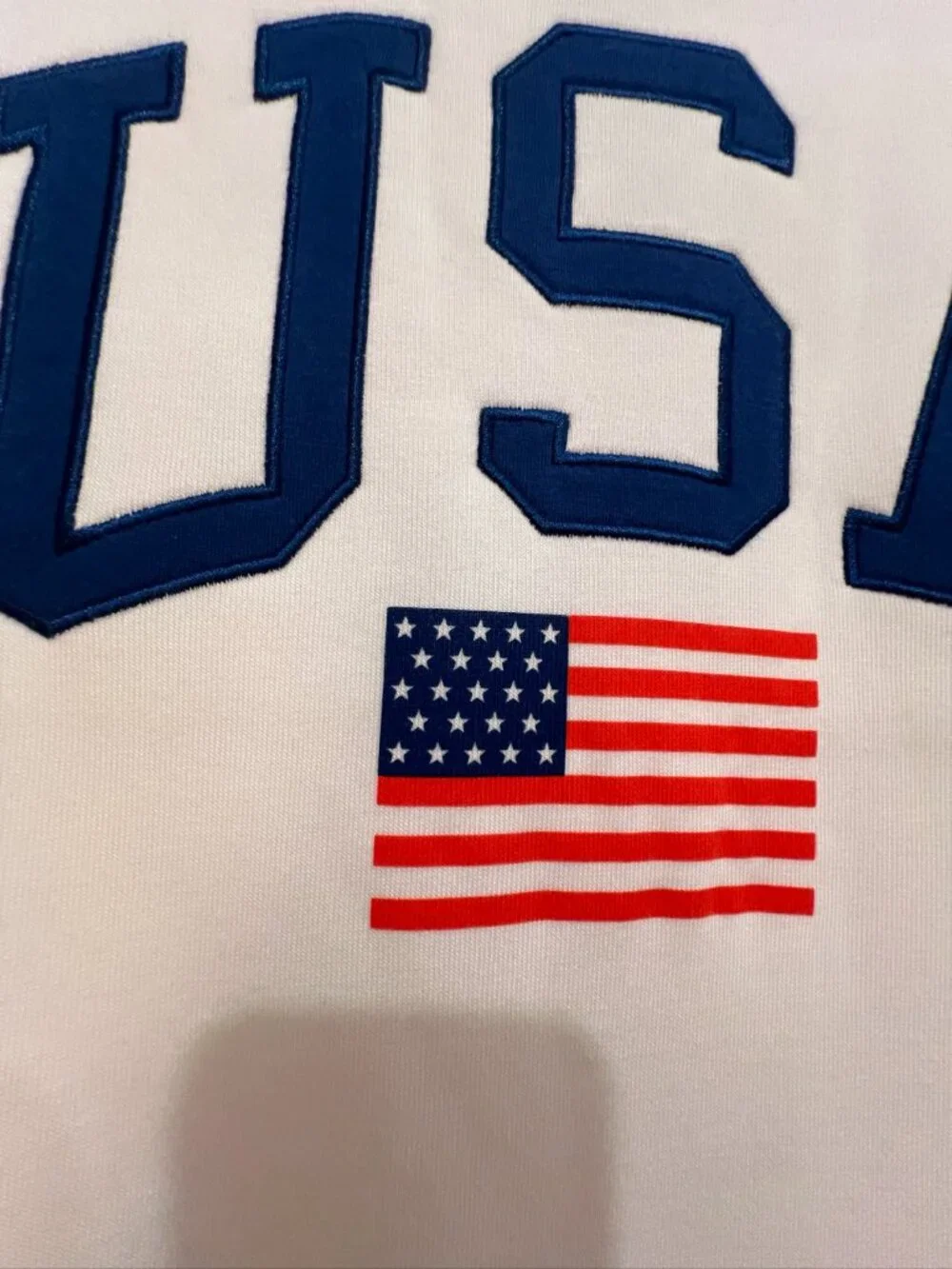 Mighty Fine USA Women’s sweatshirt Size M White